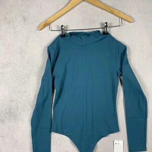 CRZ YOGA Women’s Size Small Bodysuit Butterluxe Long Sleeve Mock Turtleneck